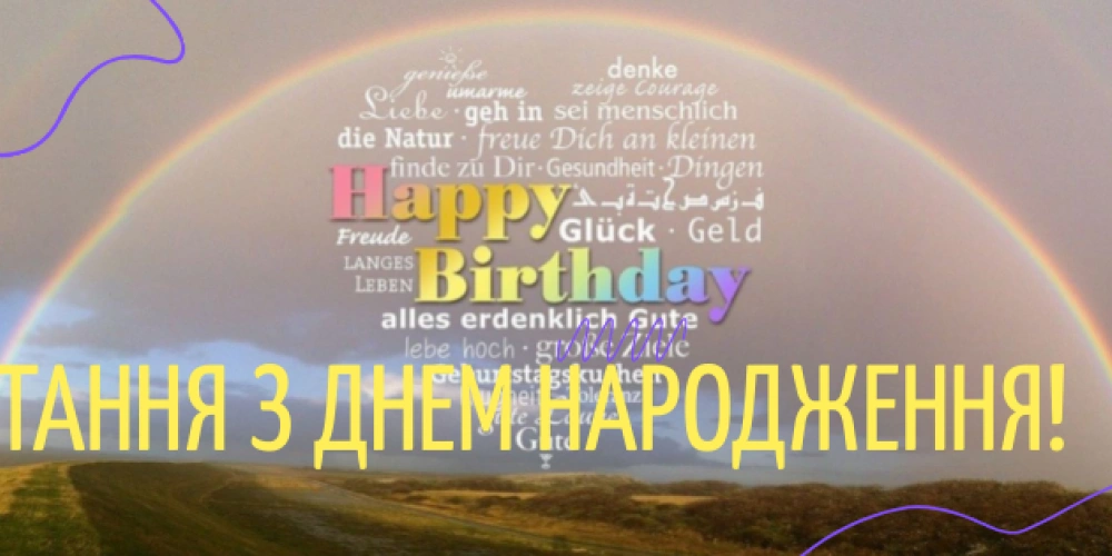 Вітання з днем народження